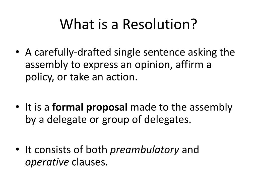 PPT How To Write A Resolution PowerPoint Presentation Free Download 