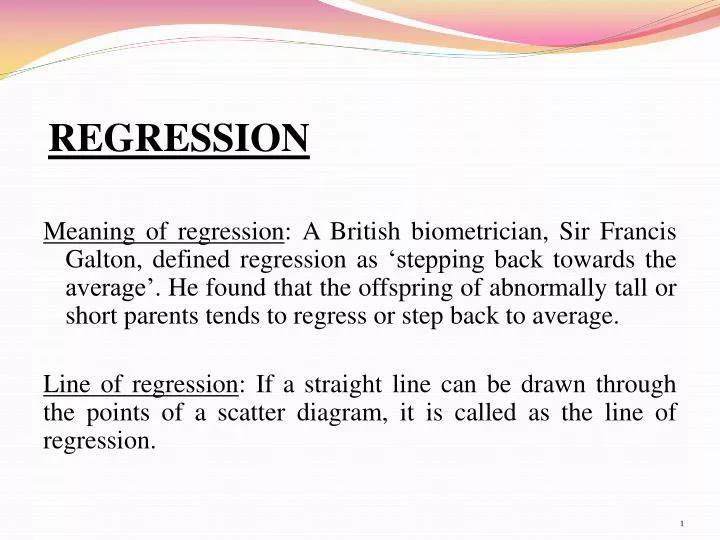 Ppt regression powerpoint presentation free download id 2556076