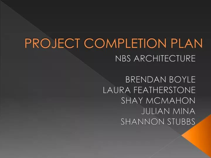 project completion presentation
