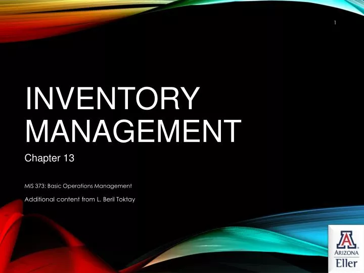 inventory management n.