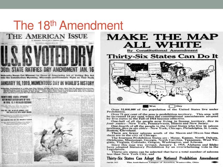 Ppt The 18 Th And 21 St Amendments Powerpoint Presentation Id