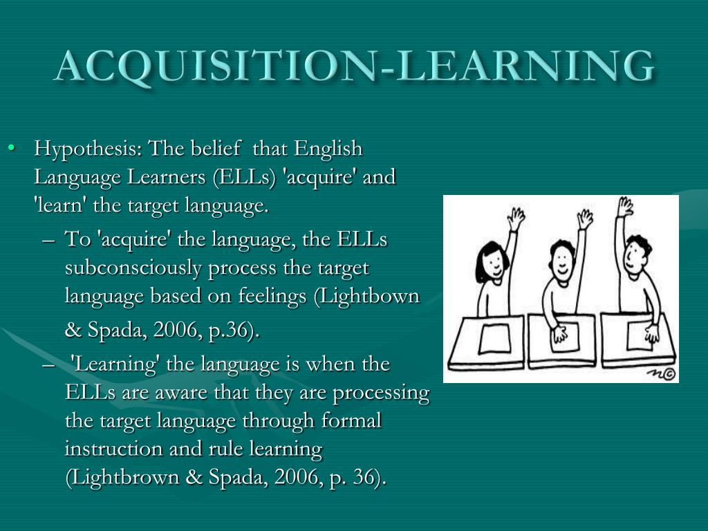 hypothesis theory of second language acquisition