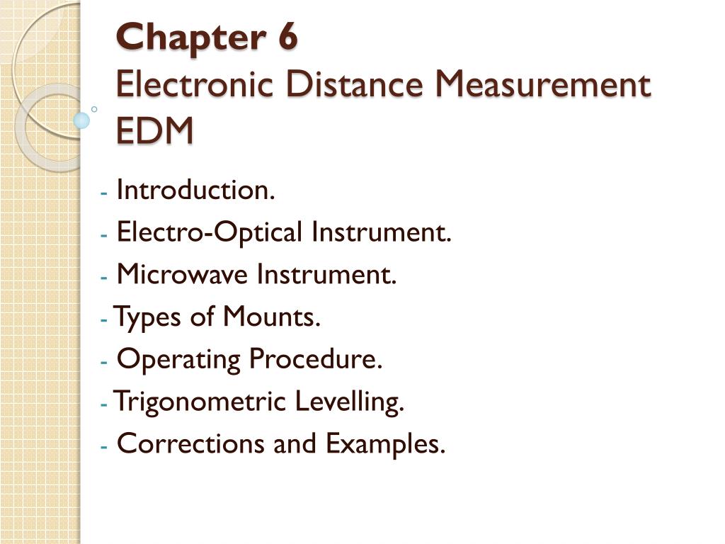 Electronic Distance Measurement Pdf PPT - Islamic University of Gaza Civil Engineering Department Surveying ...