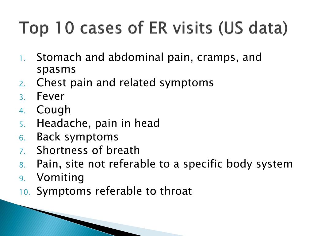causes of er visits