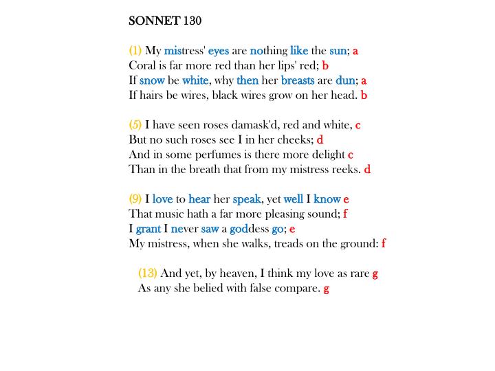 PPT - Shakespearean Sonnets PowerPoint Presentation - ID:2559477