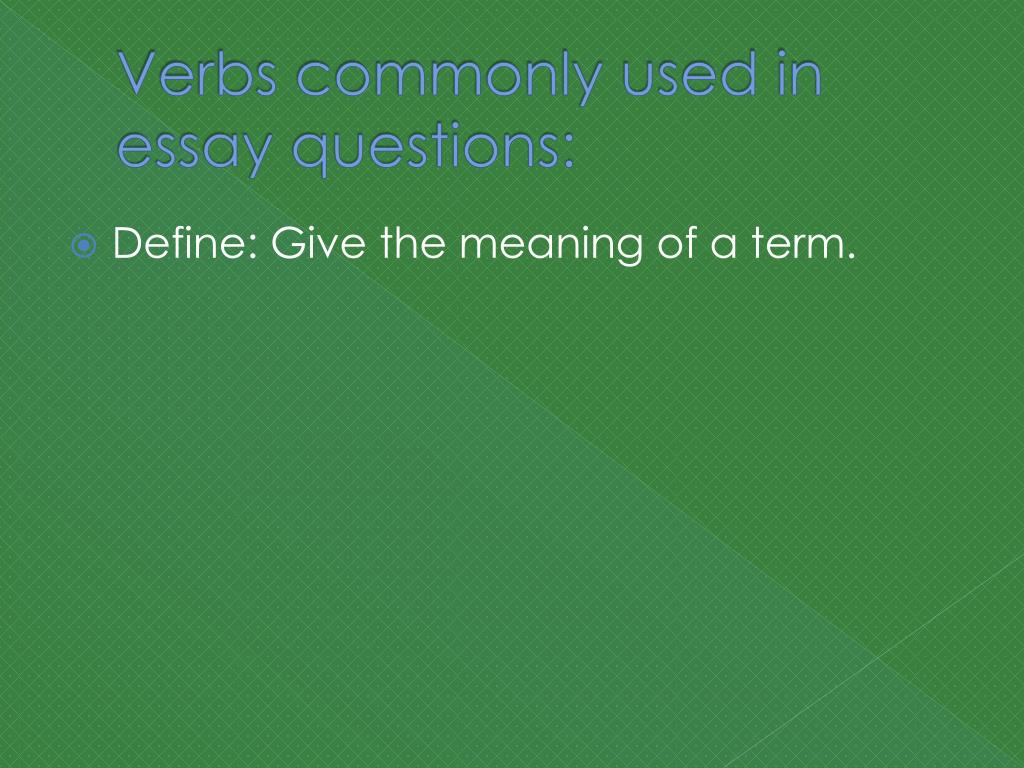 sentence with essay as a verb