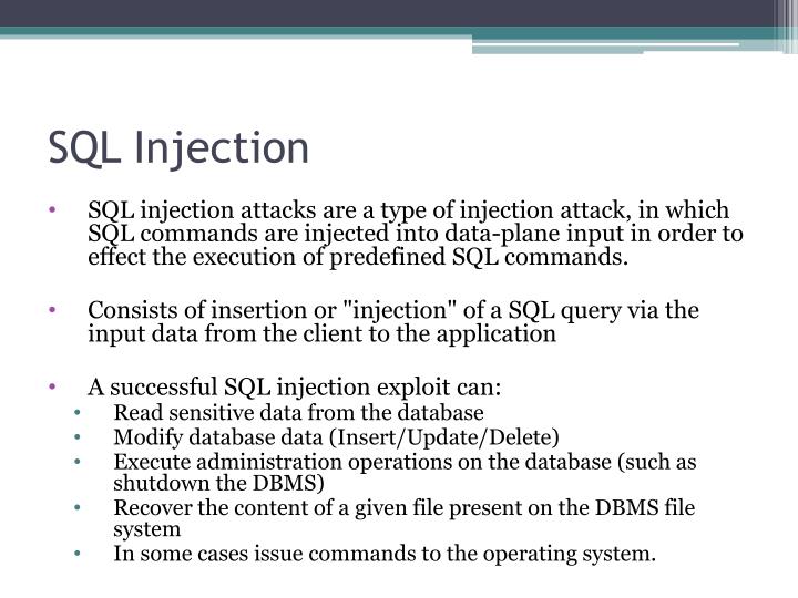 PPT - Injection Attacks by Example PowerPoint Presentation - ID:2560618