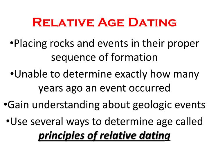 Relative dating ways