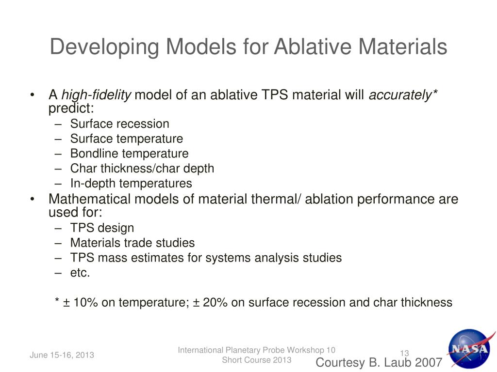 PPT - Fundamentals of Ablative Thermal Protection Systems PowerPoint ...