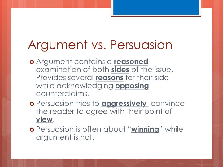 persuasive argument meaning