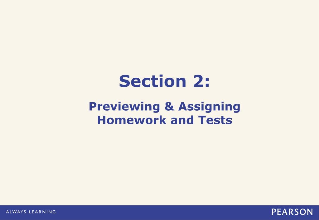 PPT - Quick Start Guide for CMP3 Course Setup in MathXL for School ...