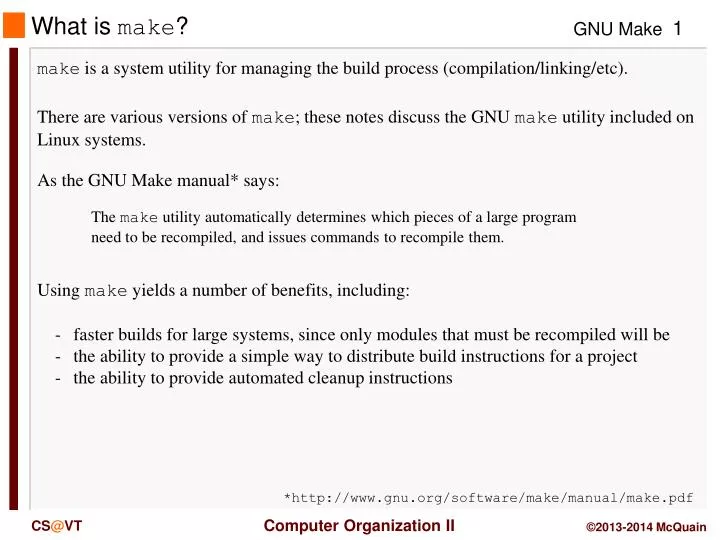 Introduction au makefile