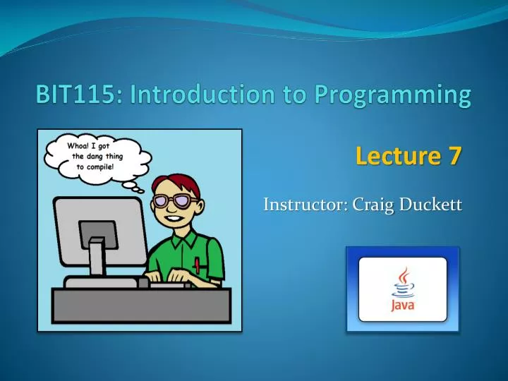 PPT - BIT115: Introduction to Programming PowerPoint Presentation, free ...