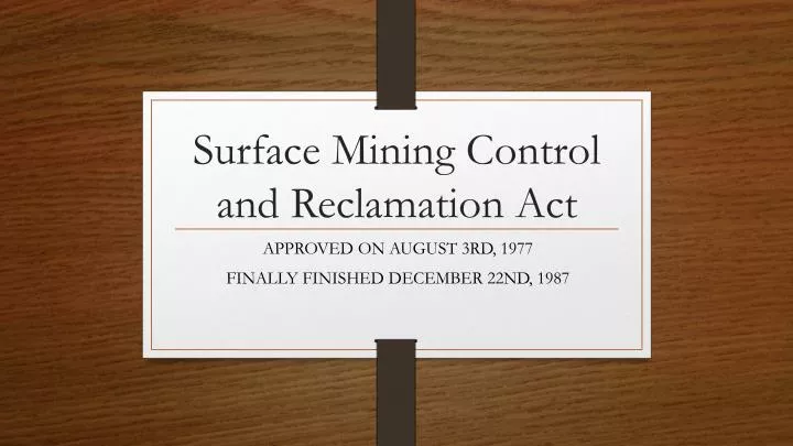 strip mining reclamation and control act Teen models getting fisted