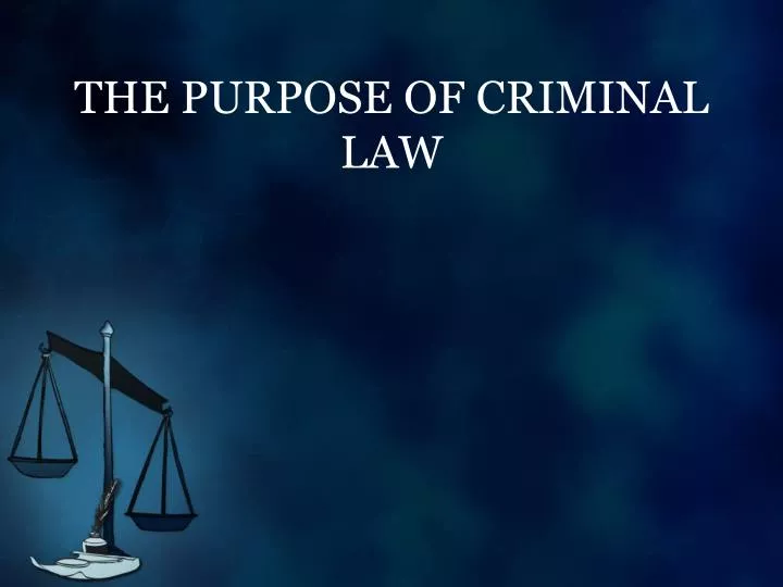 presentation about criminal law