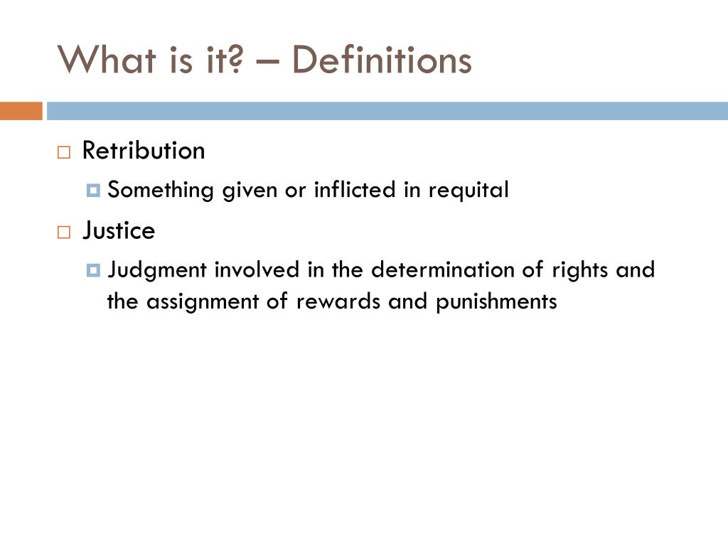 PPT Retributive Justice PowerPoint Presentation, free download ID