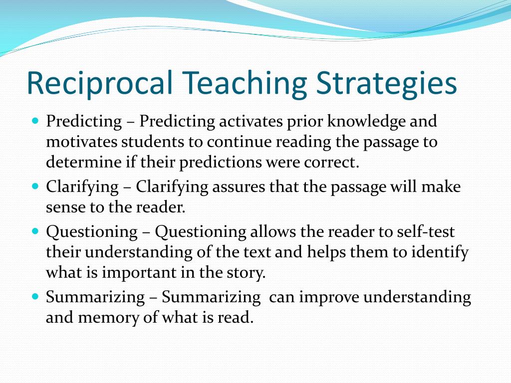 reciprocal teaching thesis