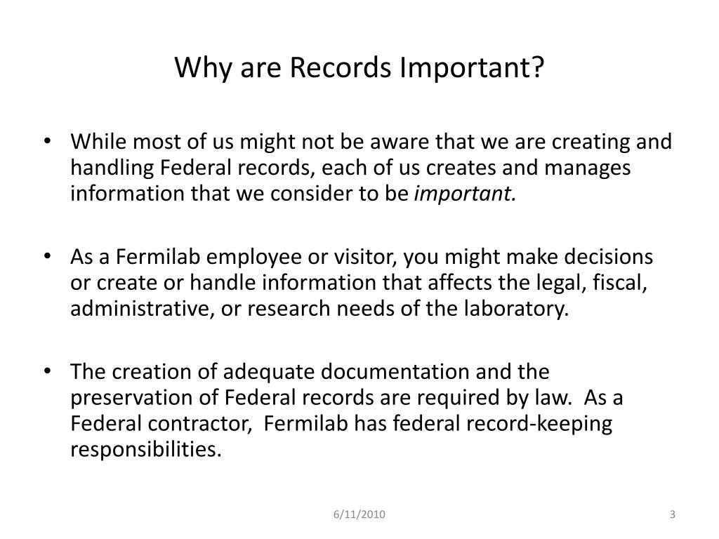 importance of records management essay