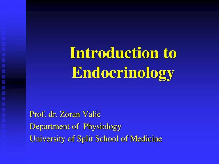Ppt Introduction To Endocrinology Powerpoint Presentation Free 0371