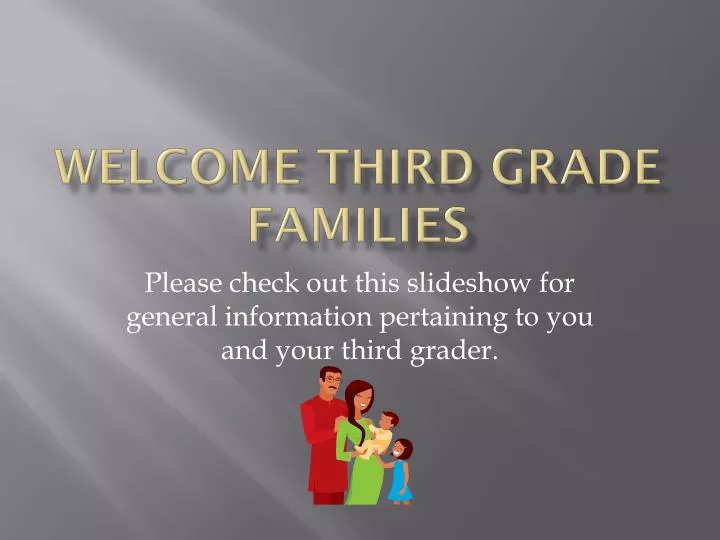 welcome third grade families n.