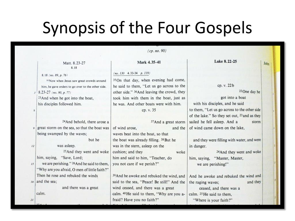 PPT - Synopsis of the Four Gospels PowerPoint Presentation - ID:2565939