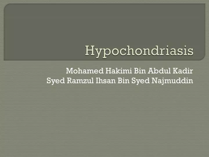 how hypochondriasis is depict in my how hypochondriasis is depict in my