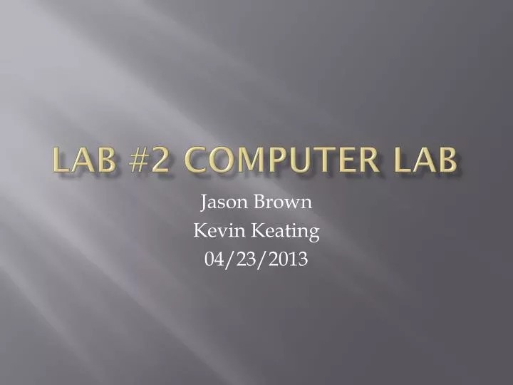lab 2 computer lab n.
