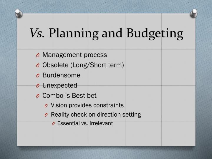 business plan vs budget