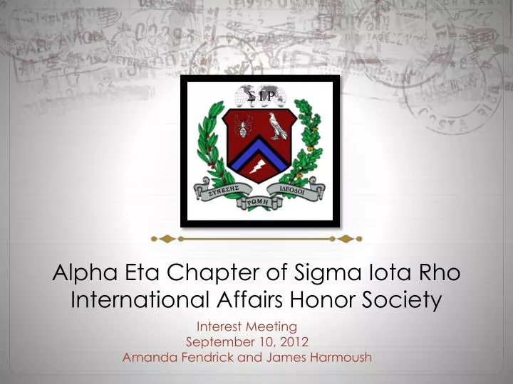 alpha eta chapter of sigma iota rho international affairs honor society n.