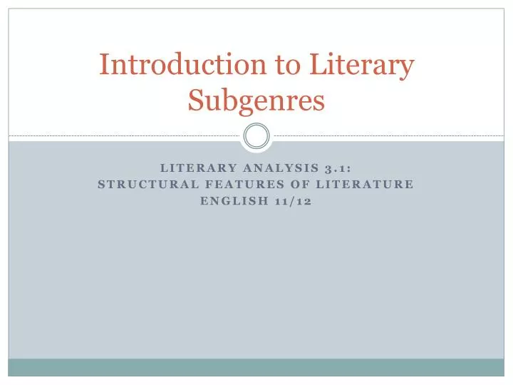 an introduction to the literary analysis of literature Great literature can change and shape a person windows to the world teaches high school students how to analyze the primary elements of literature: setting, plot, characterization, imagery, allusions, parallelism, and much more. an introduction to the literary analysis of literature Great literature can change and shape a person windows to the world teaches high school students how to analyze the primary elements of literature: setting, plot, characterization, imagery, allusions, parallelism, and much more.