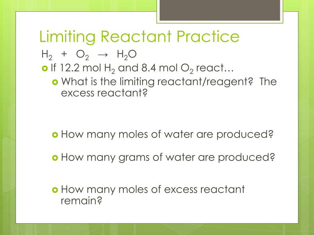 Ppt Percent Yield And Limiting Reactants Powerpoint Presentation Free Download Id2569071 