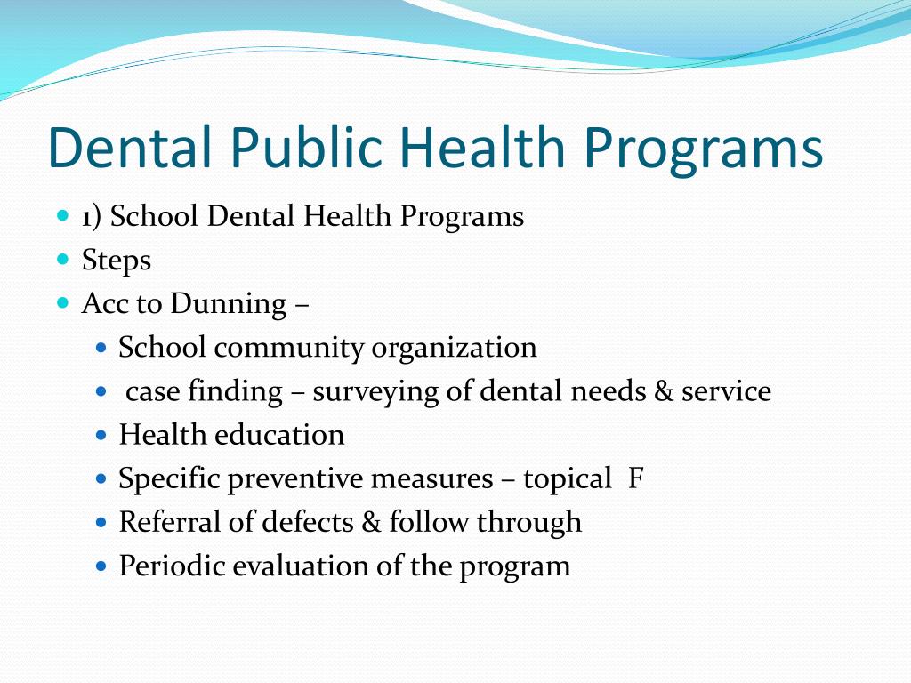 phd in dental public health usa