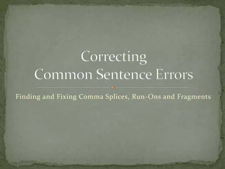 ppt-correcting-common-sentence-errors-powerpoint-presentation-free