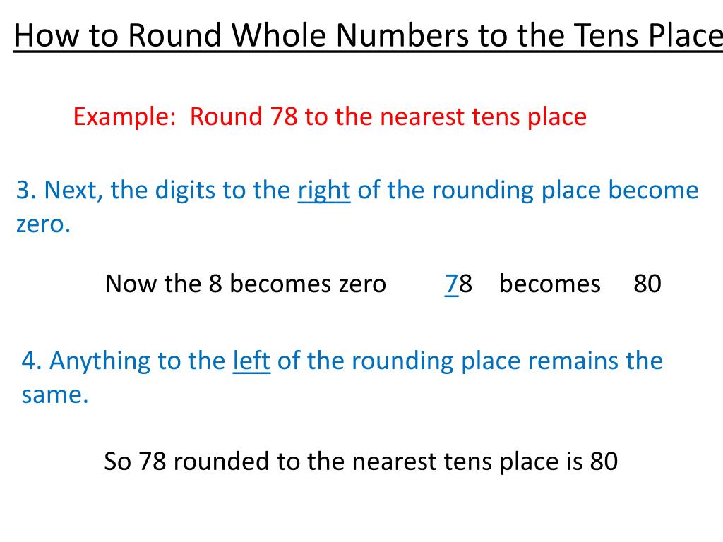 Rounding To The Nearest Whole Number. - ppt download