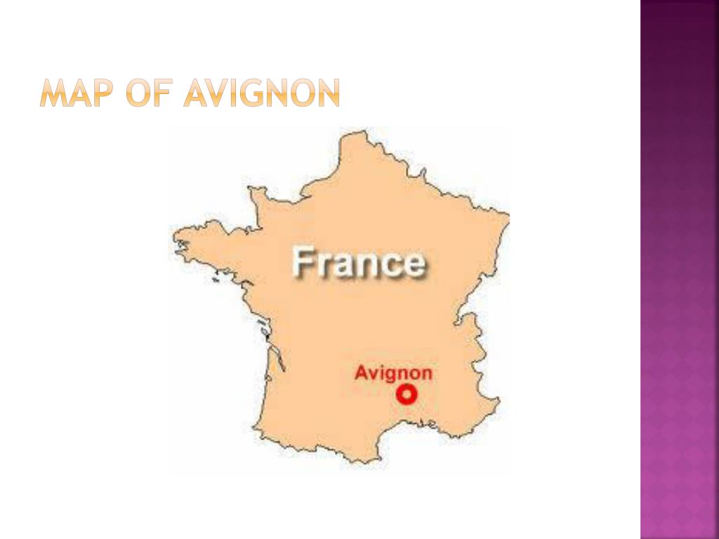 Avignon Op Kaart Frankrijk - Vogels