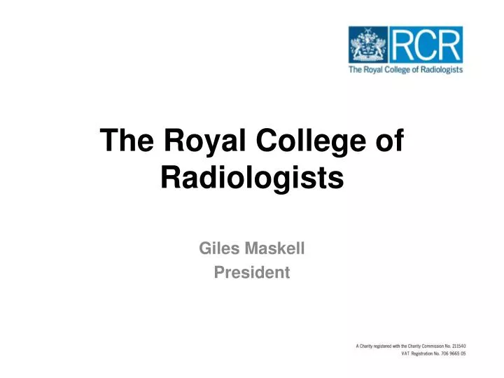 PPT - The Royal College Of Radiologists PowerPoint Presentation, Free ...