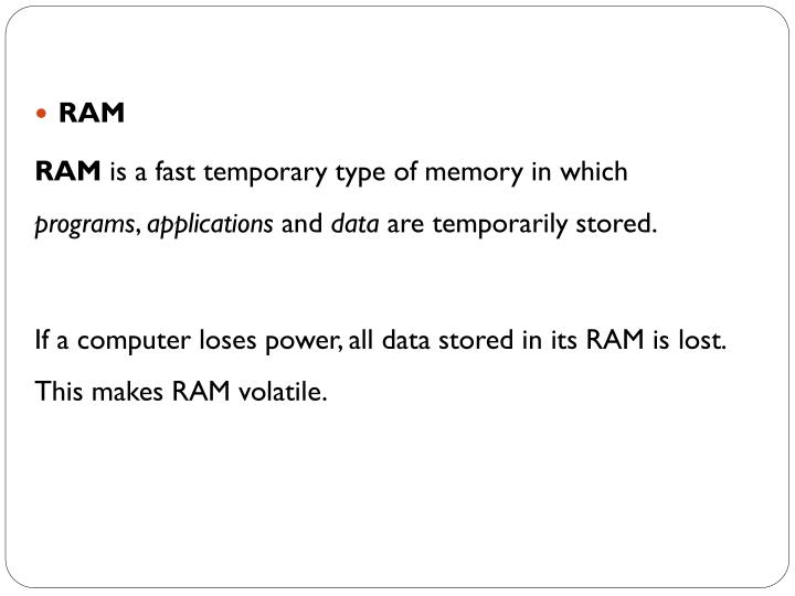 PPT - RAM vs. ROM PowerPoint Presentation - ID:2573169