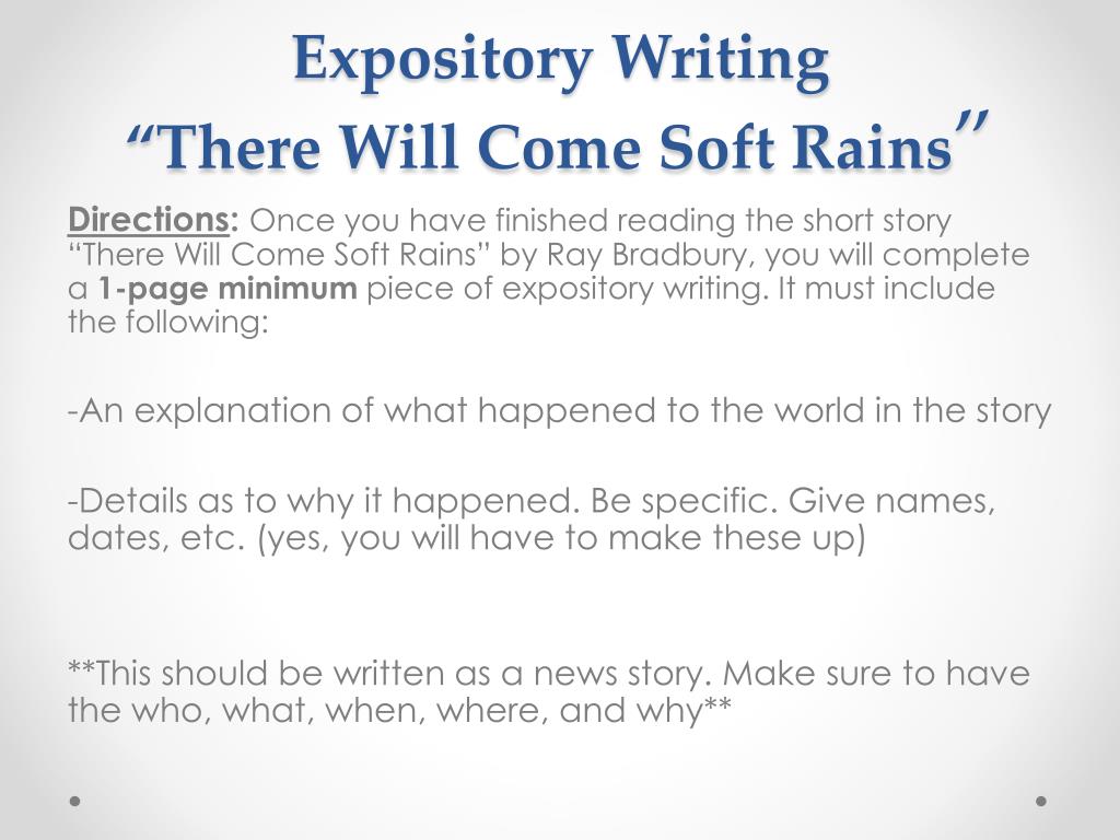 There Will Come Soft Rains Essay Essay Example For FREE 📝 - New York Essays there will come soft rains essay
