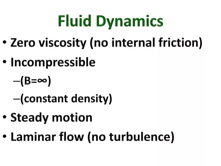 PPT Fluid Dynamics PowerPoint Presentation, free download ID2573387