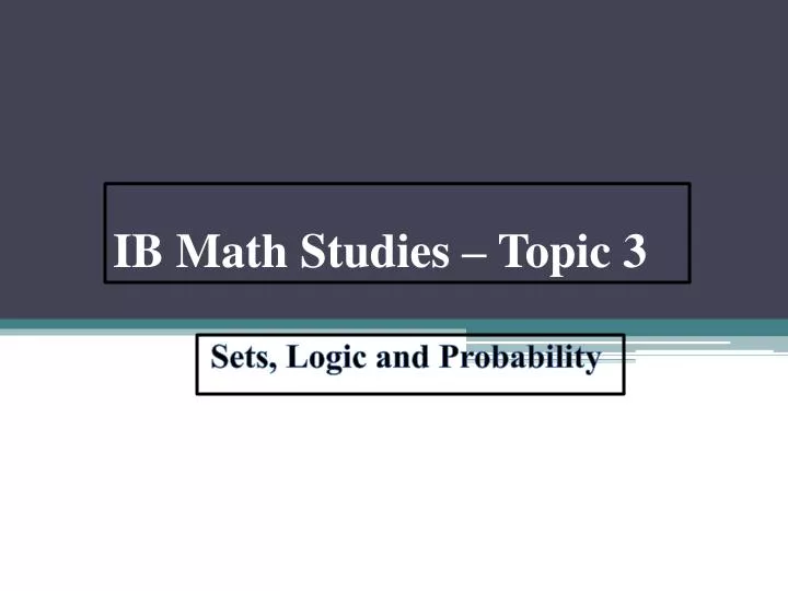 ppt ib math studies topic 3 powerpoint presentation id 2573484 ib math studies venn diagram questions