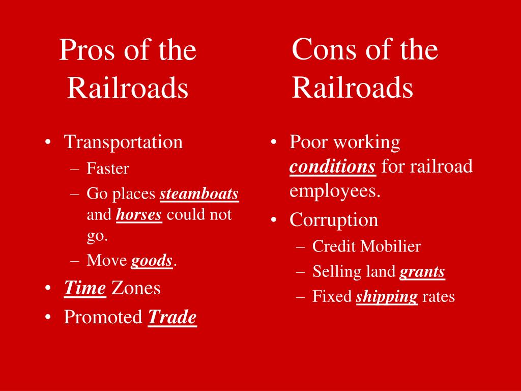 train travel pros and cons
