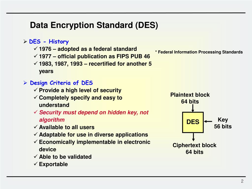 data encryption standard powerpoint presentation