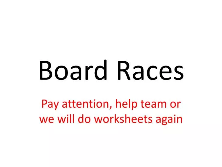 board races n.