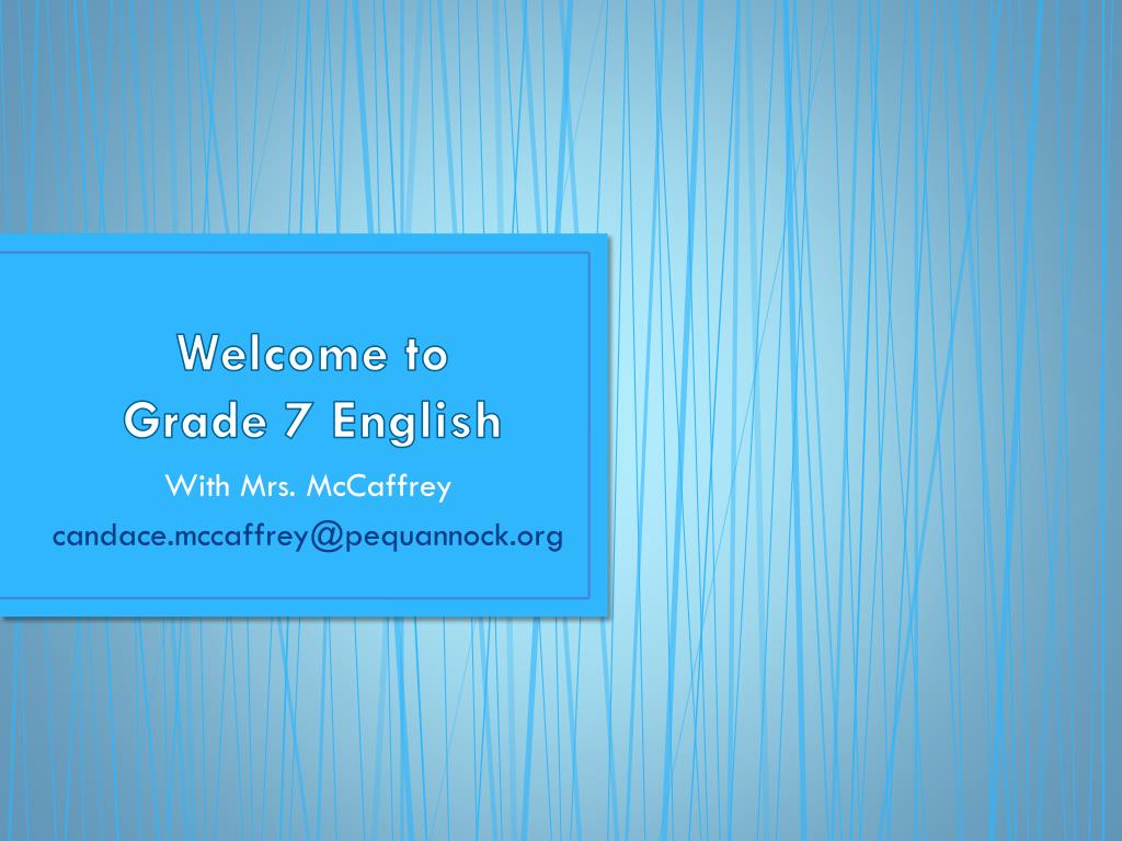 grade 7 english powerpoint presentation
