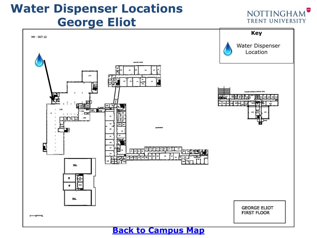 PPT - Water Dispenser Locations Clifton Campus PowerPoint Presentation ...