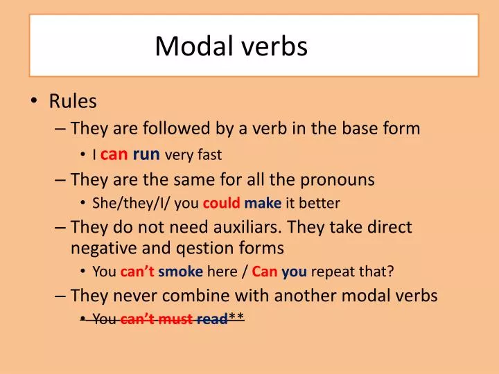 modal verbs presentation powerpoint