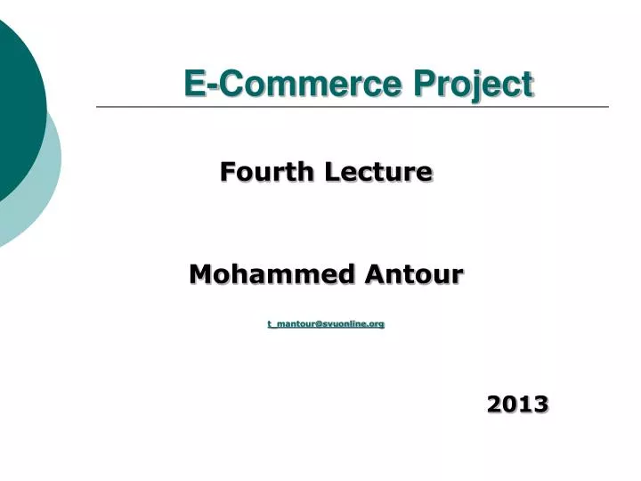 PPT  ECommerce Project PowerPoint Presentation, free download  ID