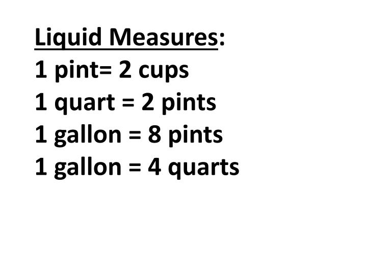 Liquid Measures Liquid Measures
