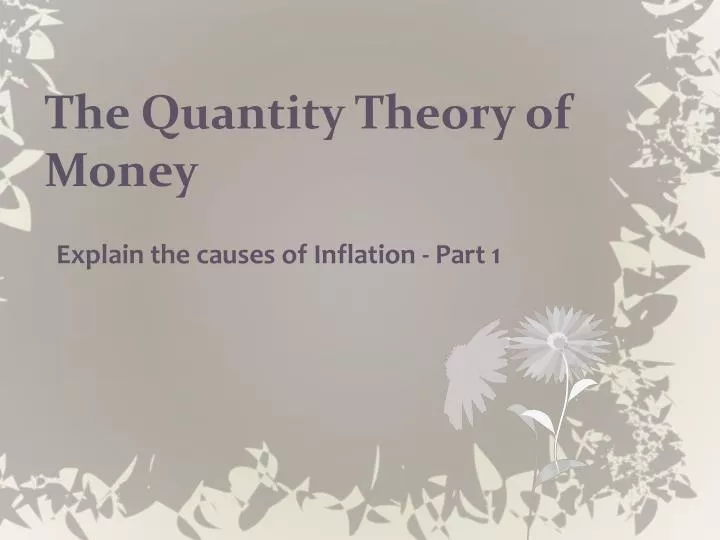 ppt-the-quantity-theory-of-money-powerpoint-presentation-free