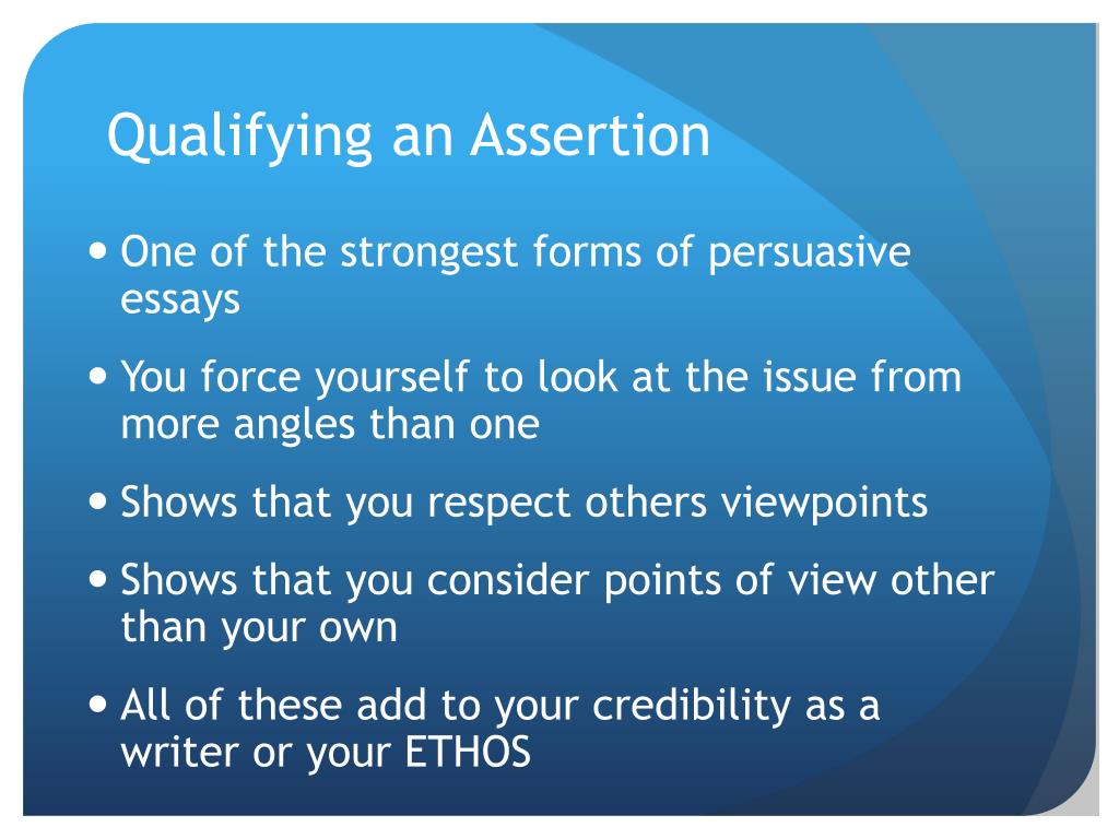 what is a qualifying essay